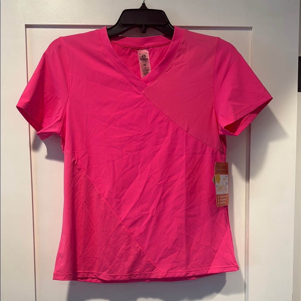 Mono B Pink Fitted Short Sleeve Tee